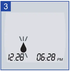 CareTouch Blood Glucose Monitoring - flashing blood