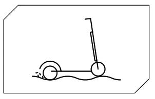 Lamborghini AL1 Electric Scooter - bumps,