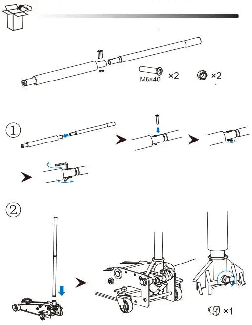 BAHCO BH1EU3000 Trolly Jack - Fig 2