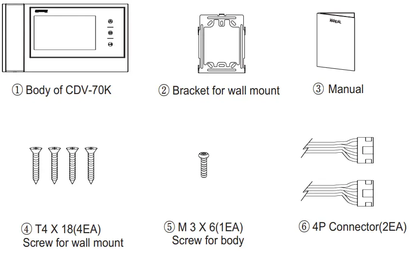 COMMAX CDV-70K Color Video Door Phone-13