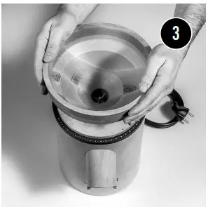 Mockmill LINO 100 200 Professional 200 Stone Mill for Milling Grains Pulses and Spices - OPENING THE MOCKMILL 3