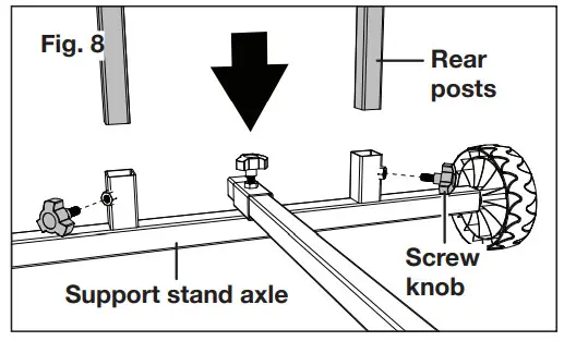 SUNJOE LJSS100 LOG Splitter Support Stand - Disassemble 8