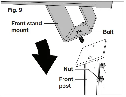 SUNJOE LJSS100 LOG Splitter Support Stand - Disassemble 9