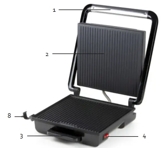 DOMO DO9245G Electric Multifunction Grill fig (3)