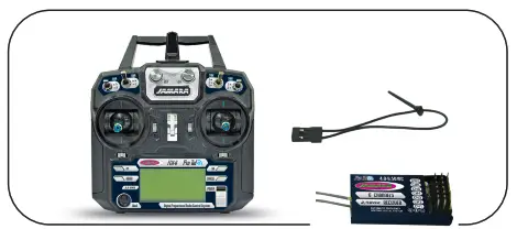 JAMARA FCX6 Tel Thredtle left Transmitter - 1