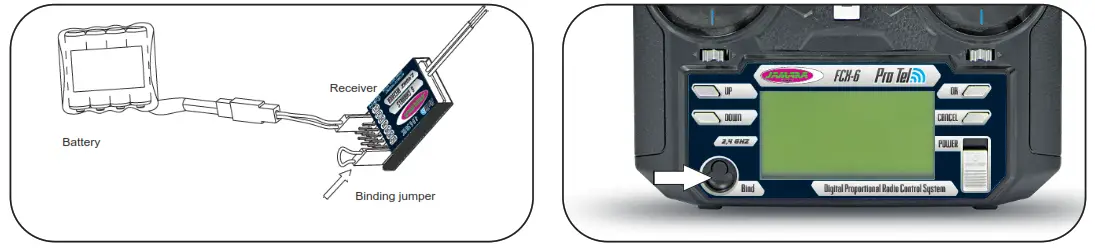 JAMARA FCX6 Tel Thredtle left Transmitter - 7