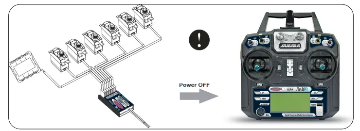 JAMARA FCX6 Tel Thredtle left Transmitter - 9