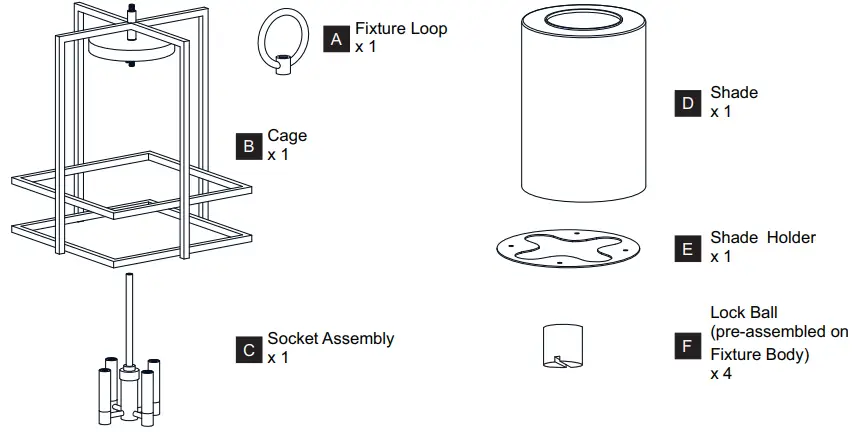 QUOIZEL-DMN1514EK-4-Light-14-Inch-Pendant-Ceiling-FIG-2