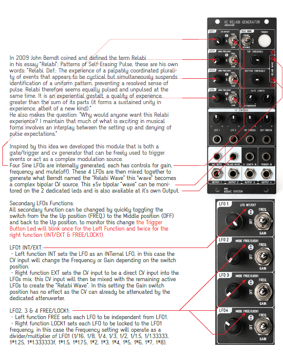 ADDAC System ADDAC405 VC Relabi Generator 1