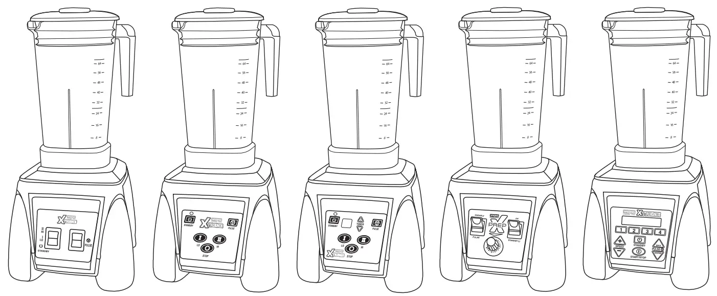 WARING COMMERCIAL MX1050XTXP MX Series Xtreme High Power Commercial Bar Blender-Power Bar Blender