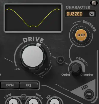WAVES Berzerk Creative Distortion Plugin - Drive Section