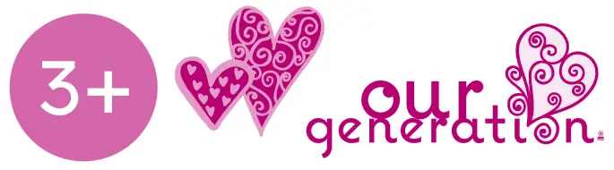 our generation Natalia and Nillie 18 Inch Doll and Pet Training Set logo 2