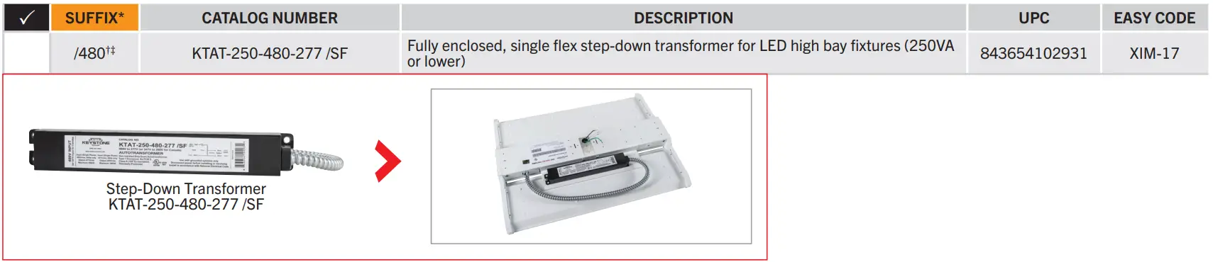 KEYSTONE KT-HBLED80-1.5F-8XX-VDIM-P LED High Bay Fixture fig 3