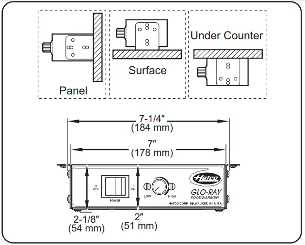 Control Box Mounting Options