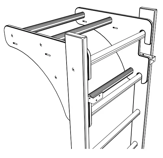 BenchK PB204 Wall Bar with Adjustable Pull Up Bar I - Fig 6