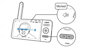 VTech 5-inch Smart Wi-Fi 1080p Pan and Tilt Monitor