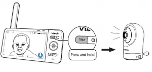 VTech 5-inch Smart Wi-Fi 1080p Pan and Tilt Monitor