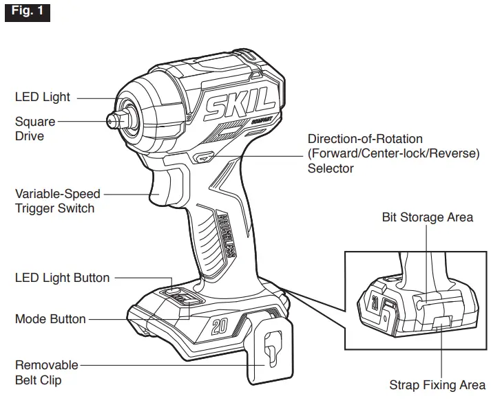 SKIL-IW6739B-00-20V-Brushless-Impact-Wrench-fig-4