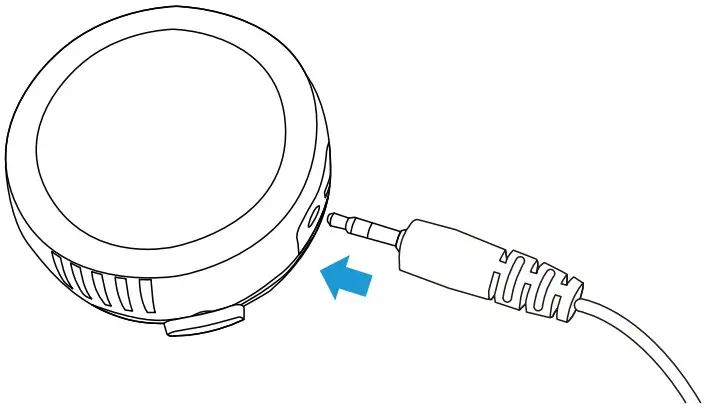 Plug the probe cable