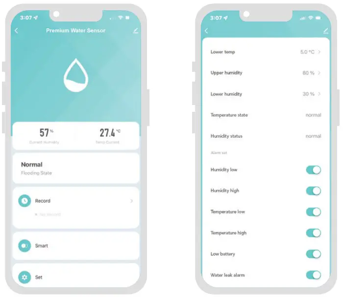 Control the settings