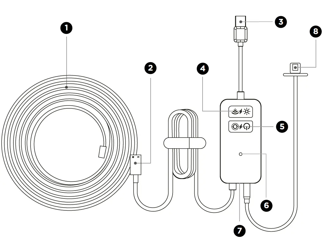 muvit iO MIOLST005 Tira LED USB Wifi TV RGB 3m Con Sensor 2
