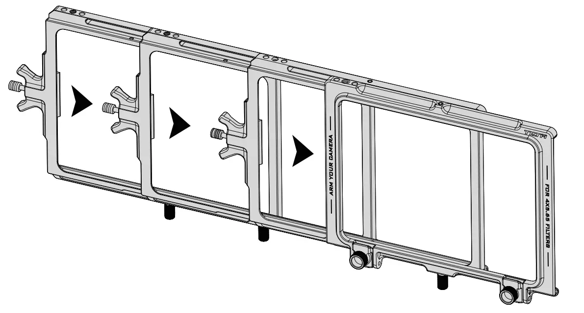 TILTA MB T16 SFH 4X5 65 Stackable Filter Tray Holder - Fig 1