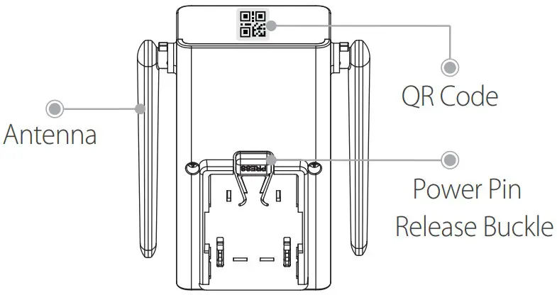 IMOU DB60 5MP WiFi Video Doorbell - Back View