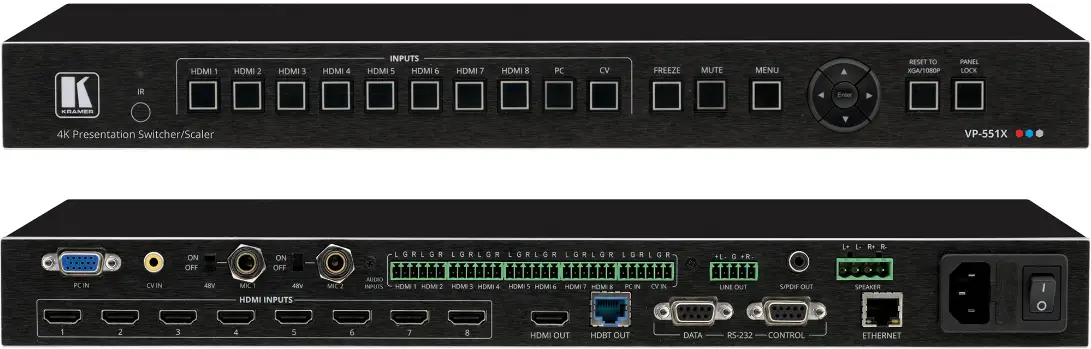 KRAMER-VP-551X-10-Input-18G-4K-Presentation-Switcher-Scaler-product-image
