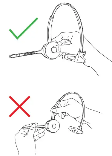 JPL Element X500 - Detaching the headband