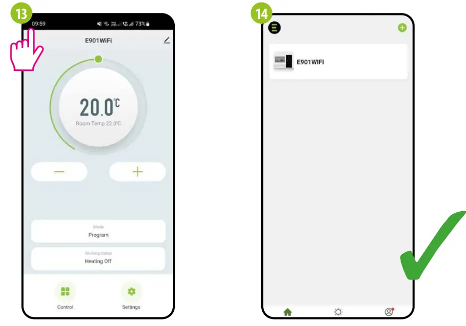ENGO CONTROLS E901WIFI Wireless Internet Thermostat Wi-Fi - THERMOSTAT 10