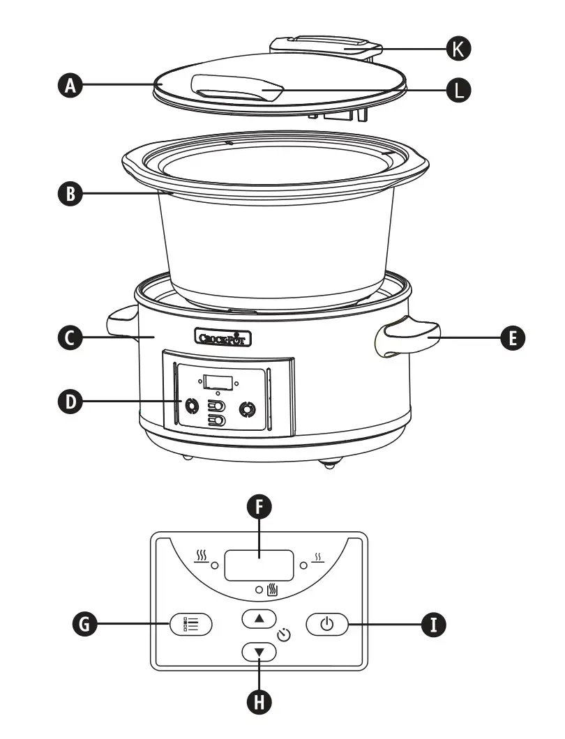 CROCK POT CSC052X 4.7L Digital Slow Cooker - overview