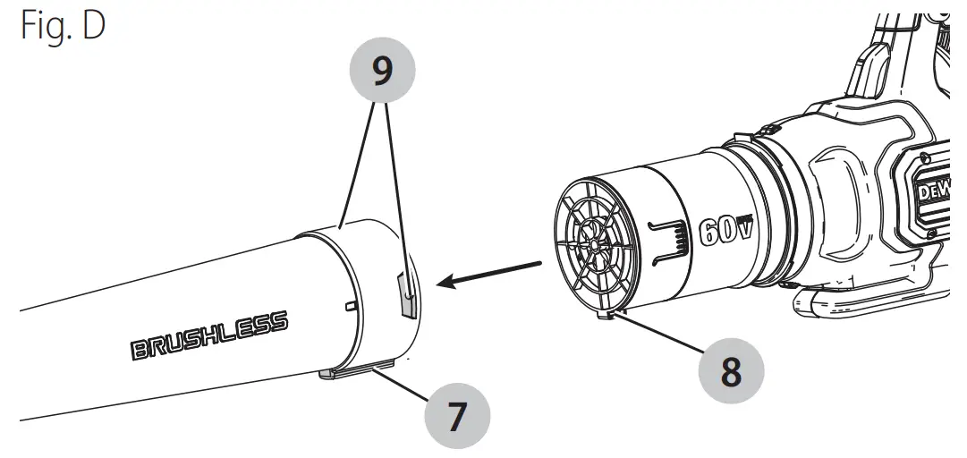 DEWALT DCBL772 60V Max Lithium Handheld Blower -fig d