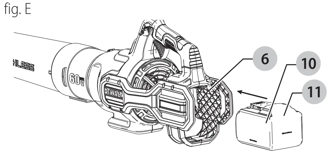 DEWALT DCBL772 60V Max Lithium Handheld Blower -fig e