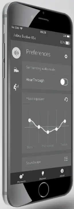 Jabra EVOLVE 65e In-Ear Headphones - Fig 1