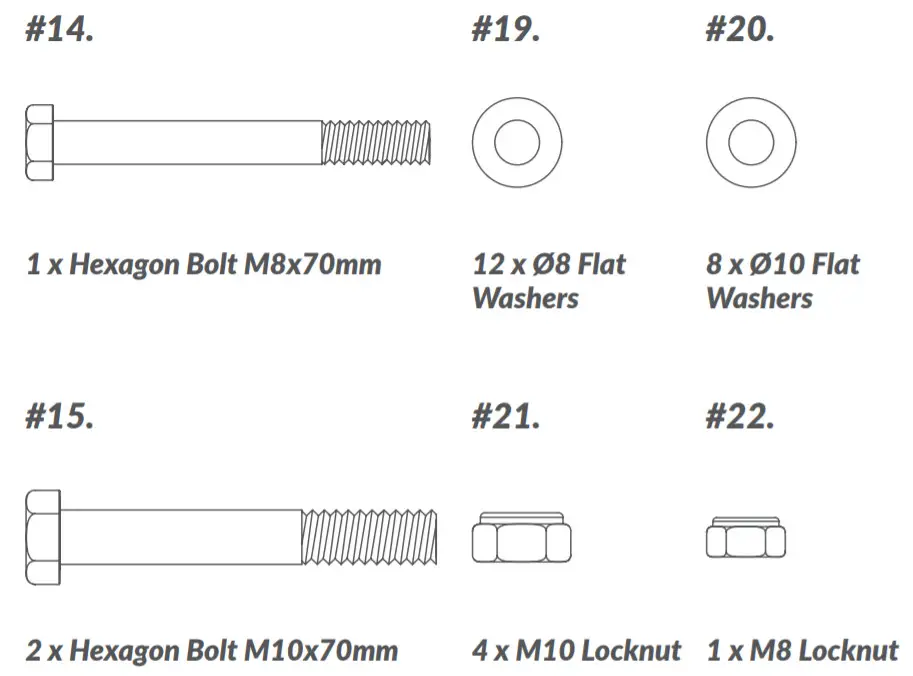 BLUEFIN Lift Weights Bench-Hardware