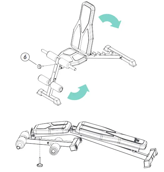 BLUEFIN Lift Weights Bench-How to Fold
