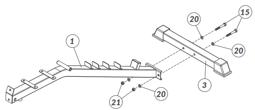 BLUEFIN Lift Weights Bench- Step 1
