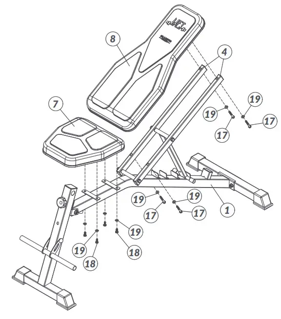 BLUEFIN Lift Weights Bench-Step 4