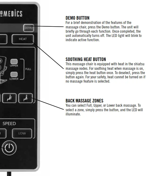 Homedics MCS-1200H 3D Shiatsu Massaging Lounger - DEMO BUTTON