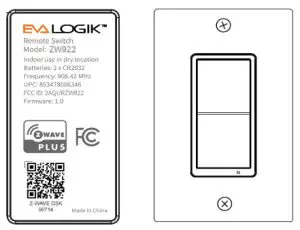Z Wave ZW922 S2 Smart Remote Switch - FIG 2