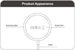 CANYON WS-100 Wireless Charger Station-- Charger