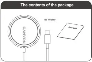 CANYON WS-100 Wireless Charger Station-- Charger Station