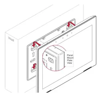 KRAMER KT-107 Wall Table Mount Touch Panel - Mounting on the wall