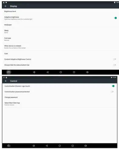 KRAMER KT-107 Wall Table Mount Touch Panel - To modify Display & Control button settings