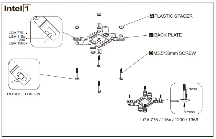SILVERSTONE PF120 ARGB CPU Cooler-Intel 1