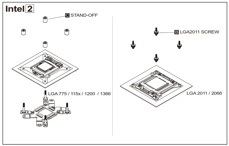 SILVERSTONE PF120 ARGB CPU Cooler-Intel2