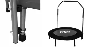 VirtuFit Foldable Fitness Trampoline - Attached the handrail