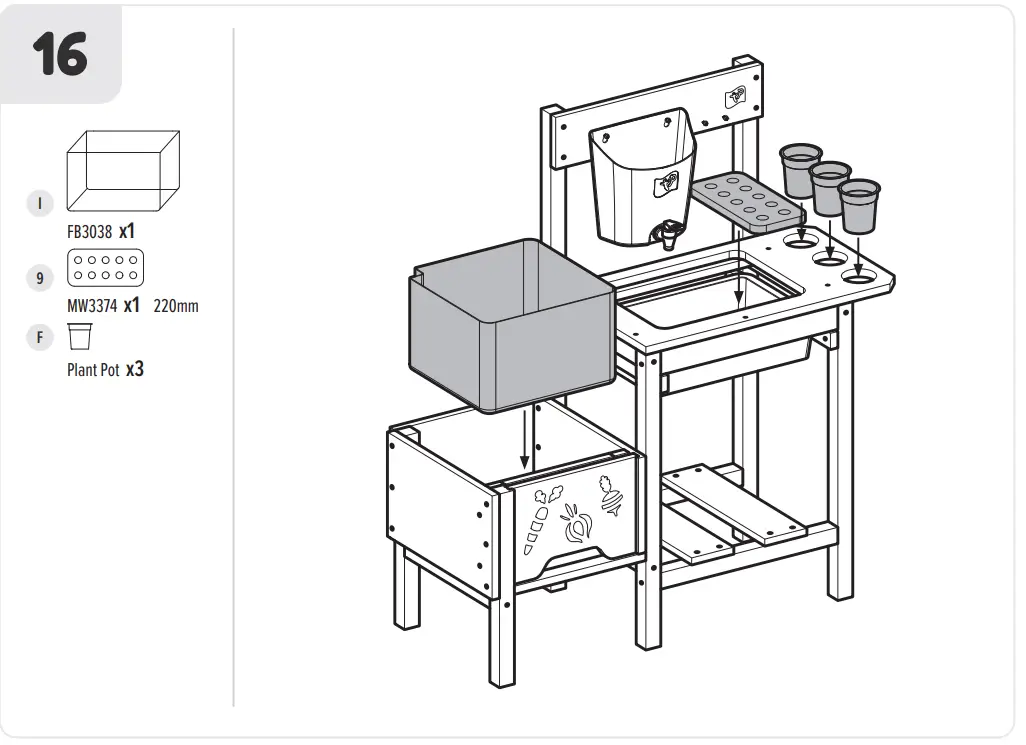 TP677U Wooden Gardening Station fig24
