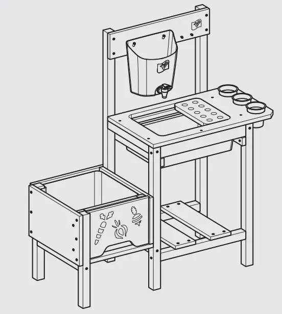 TP677U Wooden Gardening Station