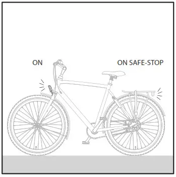 spanninga SNG R623008 Dynamo Safe Stop Rear Light- 2